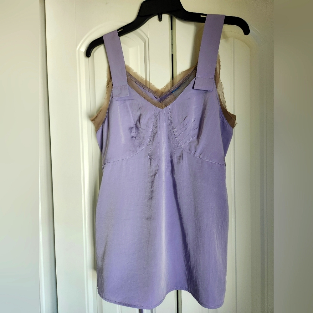 Simply Vera Vera Wang Lavender Sleeveless Top Sz M!